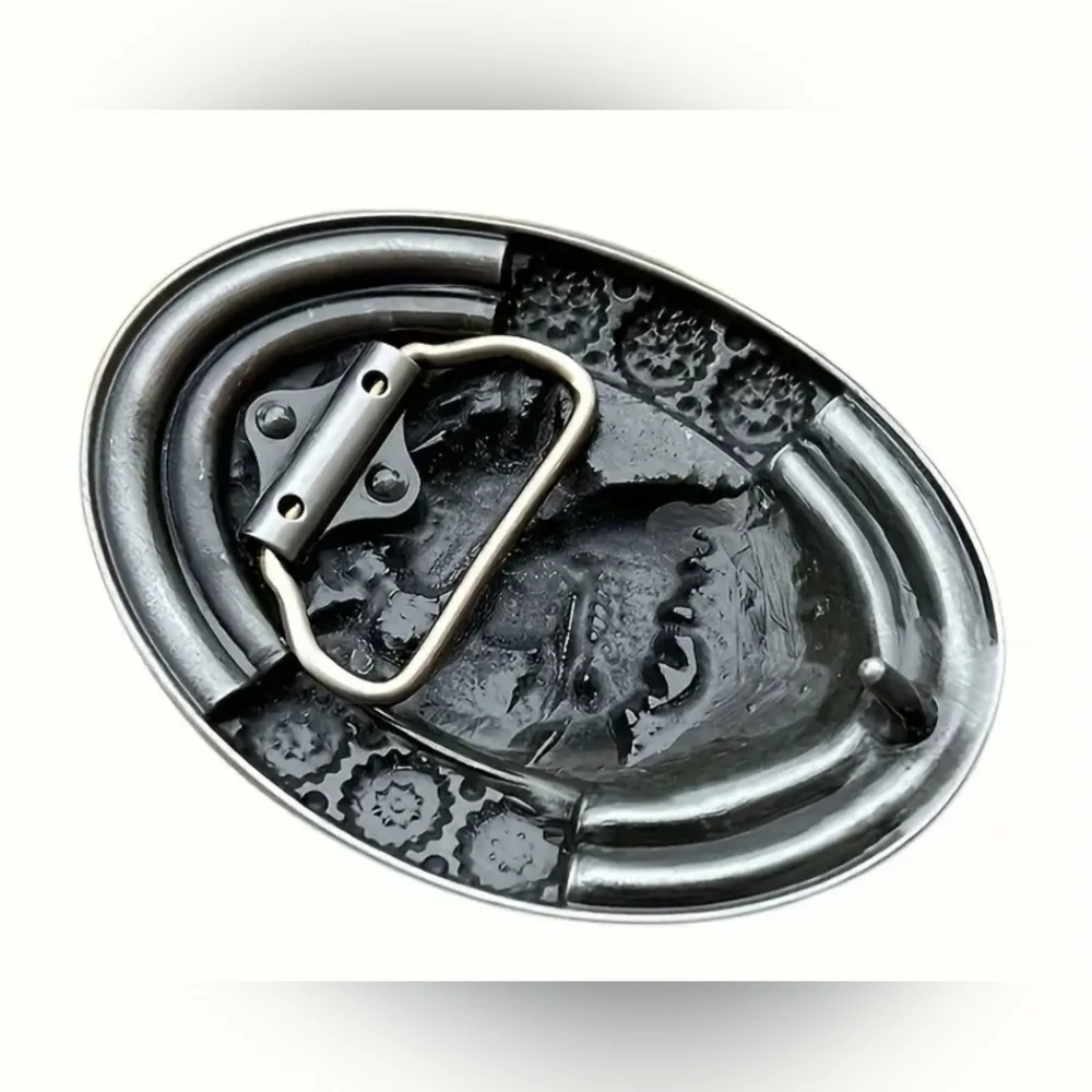 Fashionable and Durable Western Style Horse Head Indian Belt Buckle, T3MISB2D